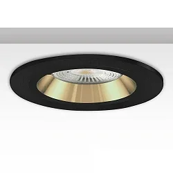 Inbouwframe rond, stijf, goud, zwart