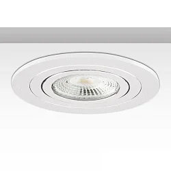 Inbouwframe rond, stijf, wit