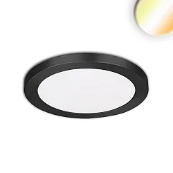 Opbouw-/inbouwarmatuur Slim Flex IP44, zwart 