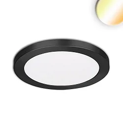Opbouw-/inbouwarmatuur Slim Flex IP44, zwart 