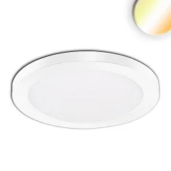 Opbouw-/inbouwarmatuur Slim Flex IP44, wit 