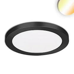 Opbouw-/inbouwarmatuur Slim Flex IP44, zwart 