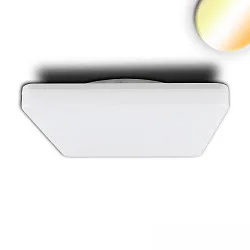 Outdoor LED ceiling / wall luminaire ColorSwitch, IP54, 32.8 x 32.8cm, 24W 3000K|4000K 2700lm 120°, white, with HF sensor
