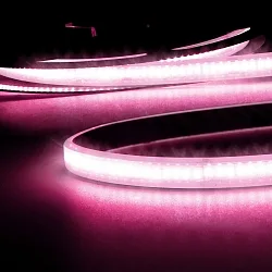 Volledig gesiliconiseerde LED StripE CRI9P LINEAR 48V-FLEXBAND 2-polig wit