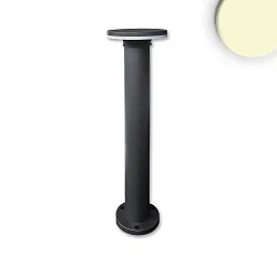 LED pathlight BOLLARD-3, round, IP54, height 60cm / Ø 18cm, 7W 3000K 300lm, aluminium, sand black
