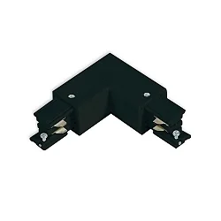 3-fase L-Verbinder SERIE S1 SURFACE Beschermings-geleider binnen, N-geleider aan de buitenkant, zwart mat