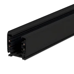 3-fase Opbouwrail SERIE S1 200CM plat, zwart mat