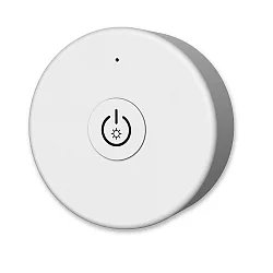 Sys-Pro SingleColor remote, 1 zone, round, with magnetic frame, incl. battery, white