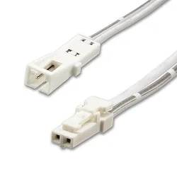 Verlengkabel MiniAMP 2-polig, wit