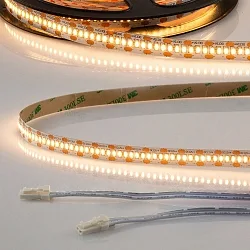 LED CRI925 MiniAMP Flex strip, 12V, 6W, 2500K, both sided 30cm cable with male plug, 120cm