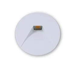 Round aluminium cover 2 for LED wall luminaire Sys-Wall68, white