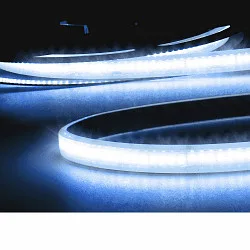 Volledig gesiliconiseerde LED StripE CRI9B LINEAR 48V-FLEXBAND 2-polig wit