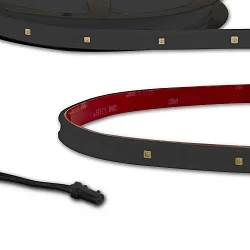 LED UV-C MiniAMP Flex strip 270nm, for surface disinfection, IP54, 12V DC, 6W, 1-sided with male plug