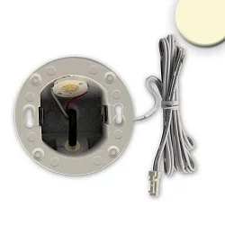 Rrecessed outdoor LED wall luminaire Sys-Wall68 MiniAMP, IP44, 24V DC, 3W 3000K 120lm 38°, dimmable, without cover