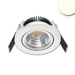 Recessed LED luminaire Sys68 MiniAMP, IP52, Ø 8.3cm, 24V DC, CRi >92, swivelling 30°, dimmable, 5W 3000K 500lm 60°