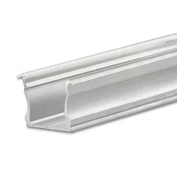 Recessed LED mount profile PURE12 D, aluminium, 200cm, silver