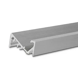 LED surface mount profile FURNIT6 S for furniture mounting, 42° tilted, aluminium, 200cm, anodized aluminium