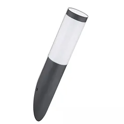 Wandarmatuur voor buitenshuis cilindrisch, zonder sensor E27 IP44, antraciet dimbaar