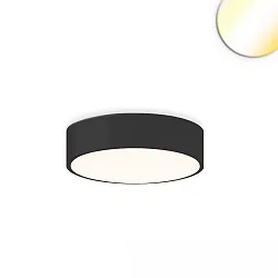 Wand- en plafondarmatuur DN400 rond, CCT Switch IP20, zwart dimbaar