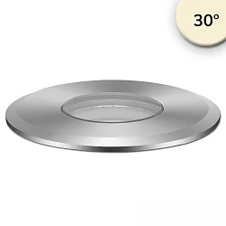 Vloerinbouwarmatuur ROUND Ø 55MM 30° stijf, begaanbaar, excl. netvoeding IP67, zilver 