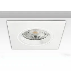 Inbouwframe GU10/MR16 hoekig, met lamphouder
