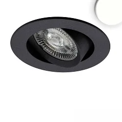 Inbouwarmatuur SLIM68 MINI AMP rond IP40, zwart  8W 960lm 4000K