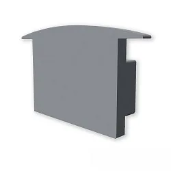 end cap EC227 (MAXI-EB V2 / SURF/DIVE 12) set of 1, closed, straight, grey