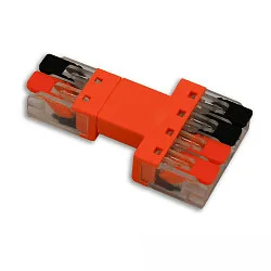 plug-in connector INPUT 2X2-POLE / OUTPUT 0.5-2.5MM² - MAX. 250V/10A 2-pole, wired through