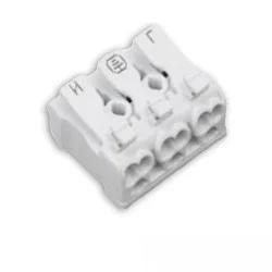 connector plug 2X3-POLE, 0.5-2.5MM², MAX. 450V/16A 2-fold, 2-pole