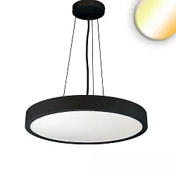 pendant luminaire COLOR SWITCH ROUND - Ø 80CM CCT Switch, UGR < 19, multipower IP42, black dimmable