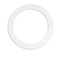 Adapter INNER Ø 20.1CM / OUTER Ø 28.7CM rond, met bladveren, gebrüllt, wit