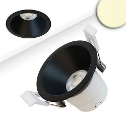 Inbouwspot BACK60 / LED MODULE UGR<12 rond, stijf, dimbaar, set terug IP20, zwart mat dimbaar