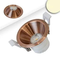 Inbouwspot BACK60 / LED MODULE UGR<12 rond, stijf, dimbaar, set terug IP20, mat, roségoud dimbaar