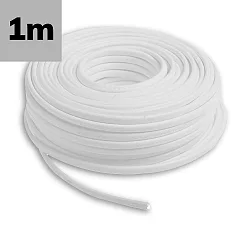cable PVC COATED - 2X0,75MM² H05VV-F -BY THE METER, black