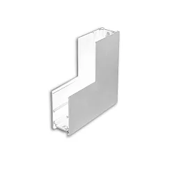 Hoekverbinder TRACK48 SURFACE geïsoleerd, mechanisch, verticaal, wit