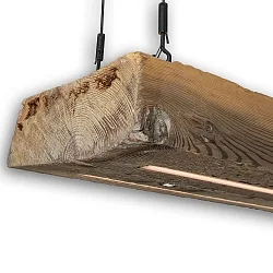 pendant luminaire ZILLACHTOL HOIZ tunable white, with touch dimmer IP20, wood, black dimmable