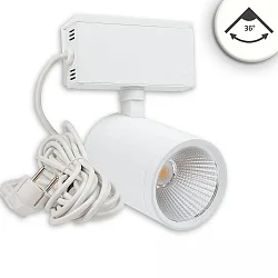 Spot LES SPOT SURFACE opbouwversie, met stekker, instelbaar, schakelbaar IP20, wit mat 