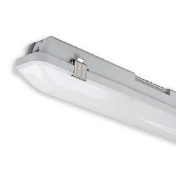 Armatuur voor vochtige ruimten SL 150CM HF POWERSWITCH met sensor, schakelbaar, multipower IP66, grijs 