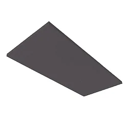 ACUOSTIC ABSORBER H25 / 50 X 119.2CM, antraciet
