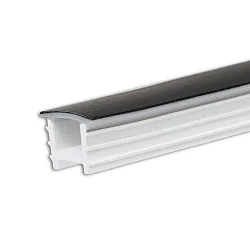 toebehoren Profiel omslag FLEX-COVER10 TWIST+BEND, opaal, zwart 2000cm