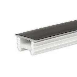 toebehoren Profiel omslag FLEX-COVER16 TWIST+BEND, opaal, zwart 2000cm