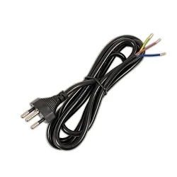 Aansluitleiding met stekker H05VV-F3G0,75mm² Zwitserse versie, zwart