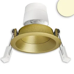 Inbouwspot BACK68 draaibaar IP20, goud dimbaar