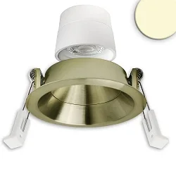 Inbouwspot BACK68 draaibaar IP20, messing dimbaar