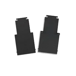 Eindkap TRACK48 H50 2 stuks, met omslag, zwart