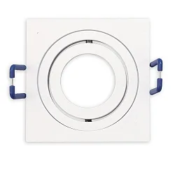 mounting frame MR11/GU10 MINI SPOT square, swivelling, white