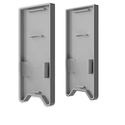 Eindkap EC 120 HALON 2 stuks, met omslag, zilver