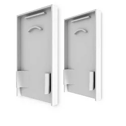 Eindkap EC 125 LAMP30 V1 + V2 2 stuks, met omslag, wit