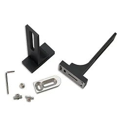 wall holder 2 pcs., long, black