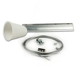toebehoren Touwophanging CLASSIC SURFACE mechanisch, 1 Stuk, met Plafondcup, rvs 200cm